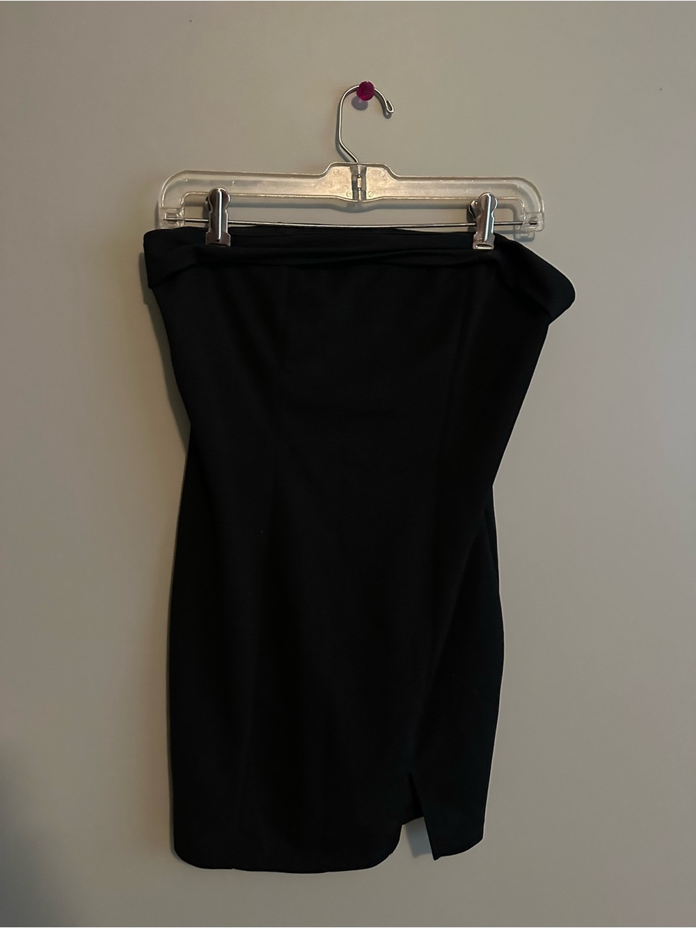Classic Black Strapless Mini Dress